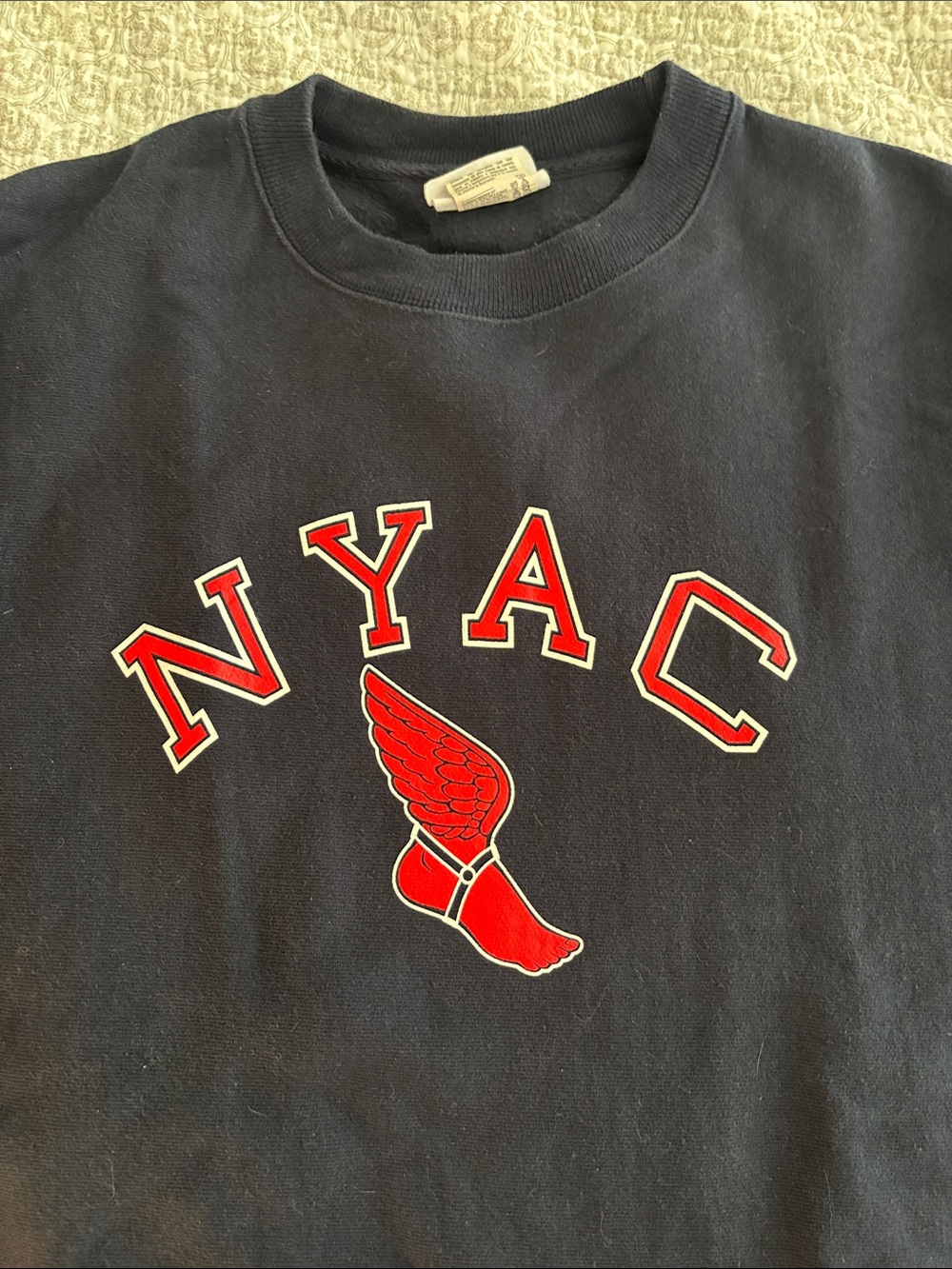 Navy Crewneck NYAC Graphic - Picture 5 of 6